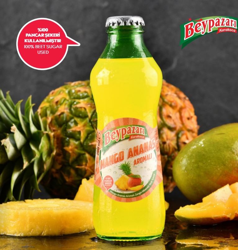 Beypazarı Mango Ananas Aromalı Maden Suyu - 24 lü