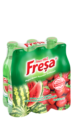 Freşa Karpuz Çilek Aromalı Maden Suyu - 24 lü