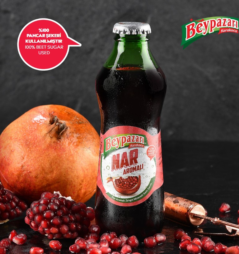 Beypazarı Nar Aromalı Maden Suyu - 24 lü